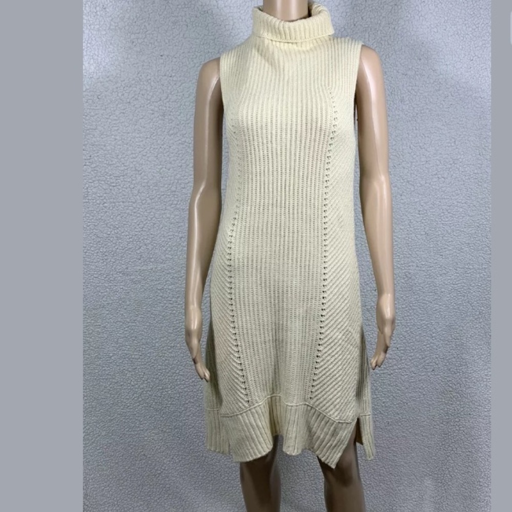 Freeway Cable Knit Sleeveless Sweater Dress Women’s Small Fisherman Cabincore